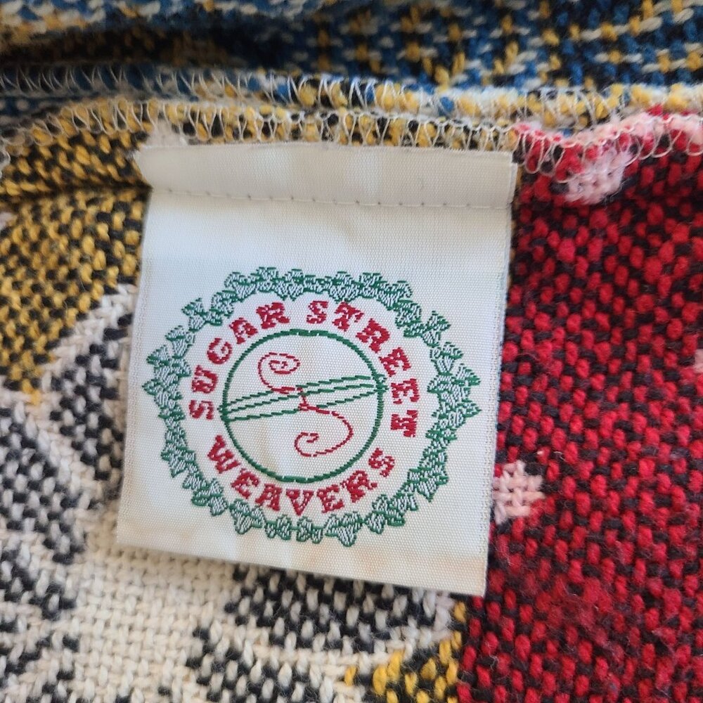 Vtg Sugar Street Weevers Knit Vest Lrg 100% Cotton Made USA Sunflowers Lady Bug - Picture 3 of 11